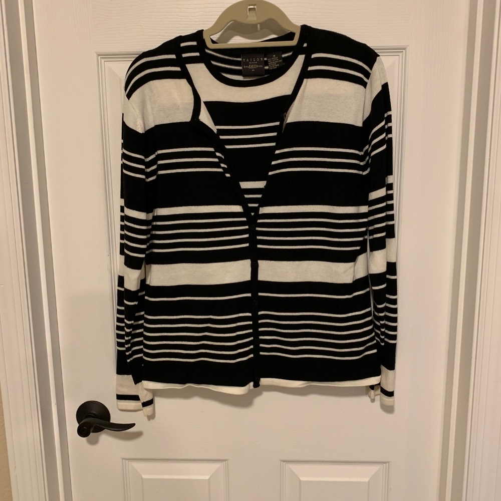 Tailor B.Moss Top & Cardigan Bundle Sz Md/Lg